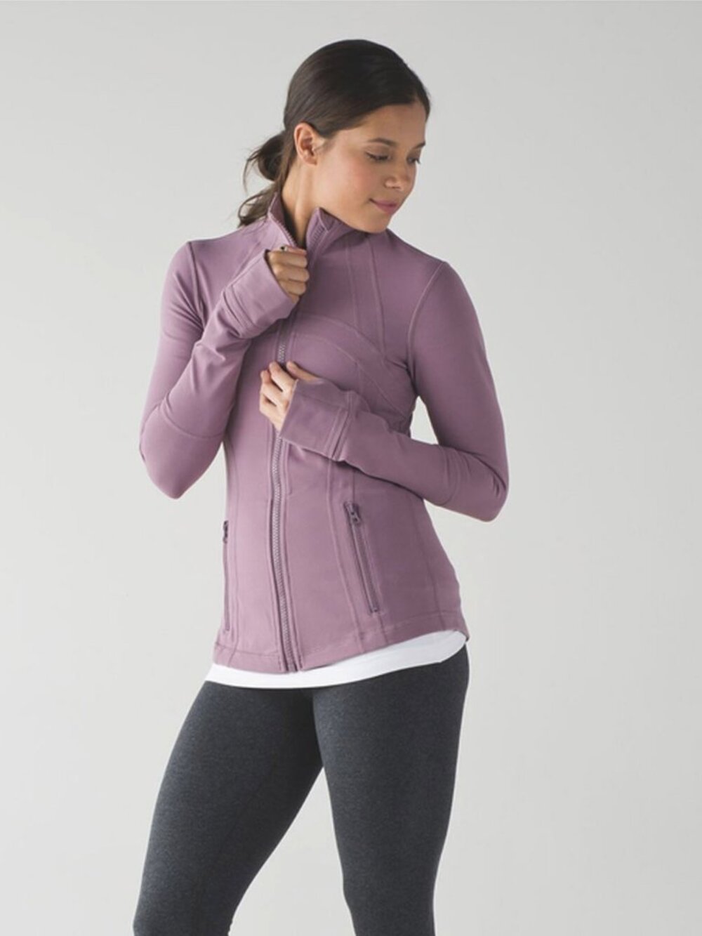 Lululemon Define Jacket Luon, Dusty Mauve (sz. 8)